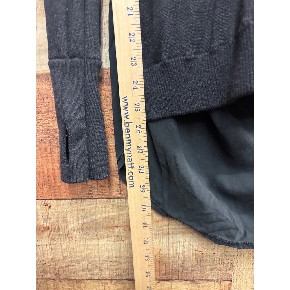 Lululemon Open Back Drape Pullover Sweater Black … - image 4